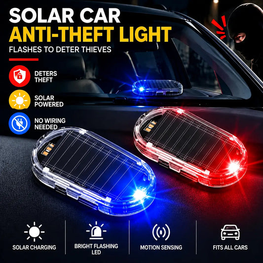 🚨🚗Deter Thieves Instantly! Solar Anti-Theft Dummy Alarm Light 🚨🚗