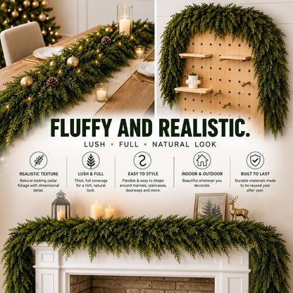 🏆2026 HOT SALE💥Christmas Cedar Garland