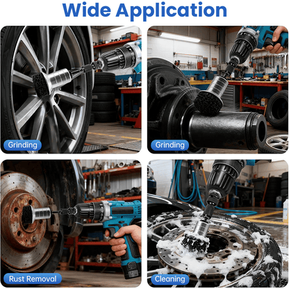 Pro-Grade Wheel Hub & Stud Resurfacing Kit | Rust Removal Attachment