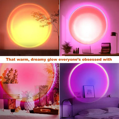 🌅✨ Bring the Sunset Home – Upgraded Sunset Lamp Projector for Stunning Golden-Hour Ambience🌙