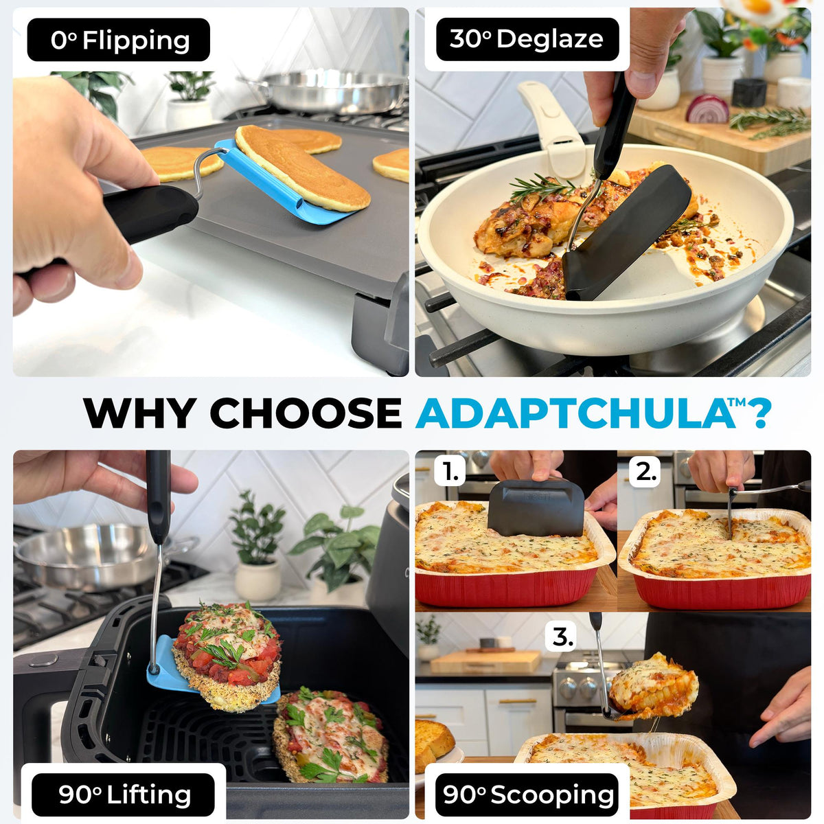🍳 Adjustable-Angle Spatula – Perfect for Air Fryers & Griddles ✨