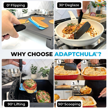 🍳 Adjustable-Angle Spatula – Perfect for Air Fryers & Griddles ✨