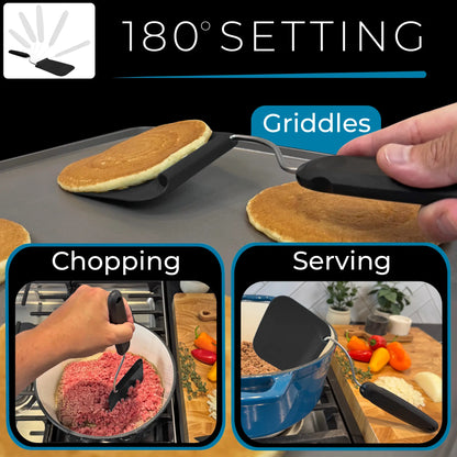 🍳 Adjustable-Angle Spatula – Perfect for Air Fryers & Griddles ✨