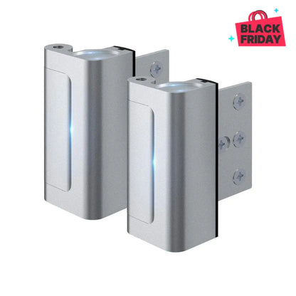 2 Pack Home Security Door Reinforcement Lock – Withstands 800 lbs, Heavy Duty Inward Swinging Door Lock, Childproof & Anti-Theft Protection