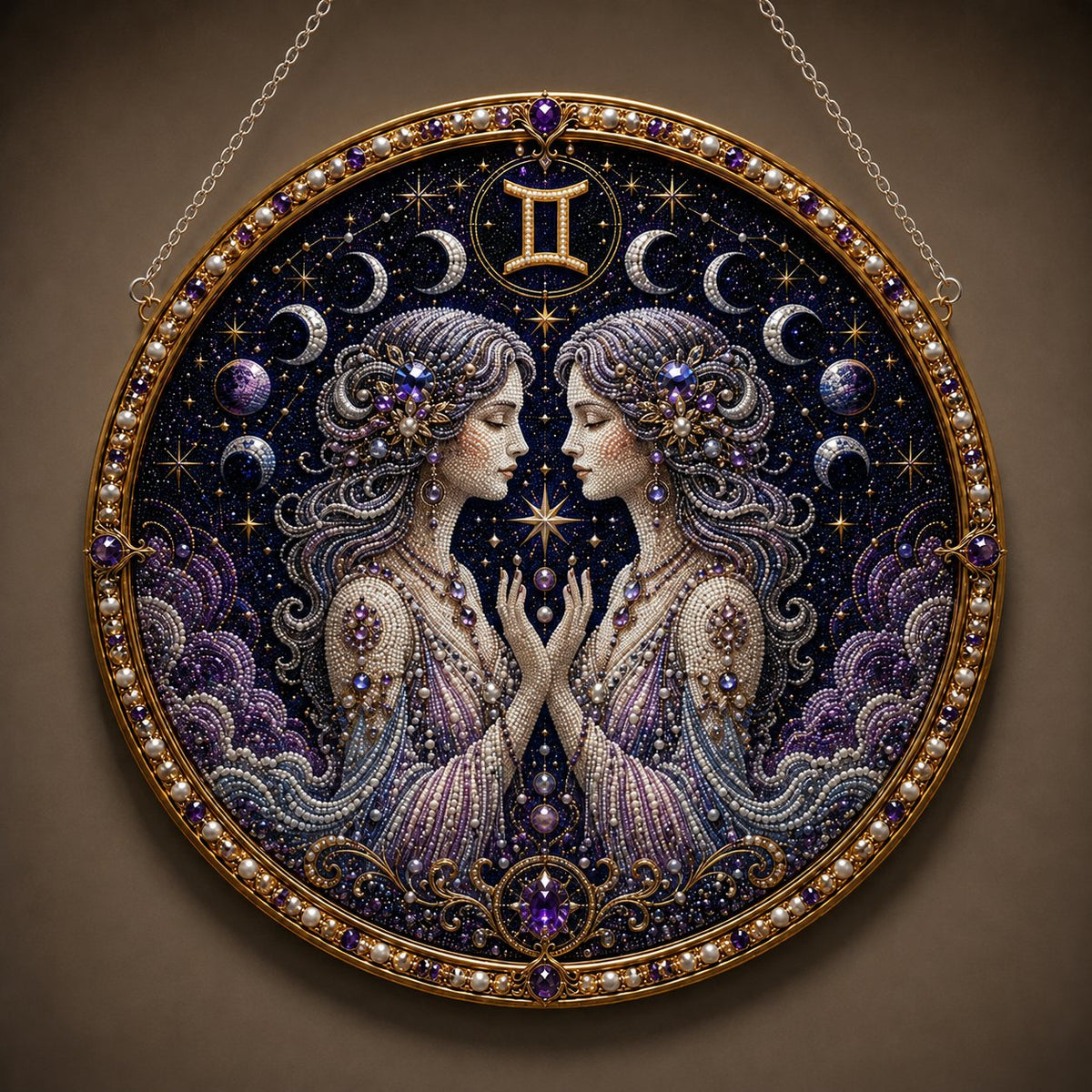 🔥Last Day 49% OFF - 12 Zodiac Signs Pearl Art Kit ♈🌙