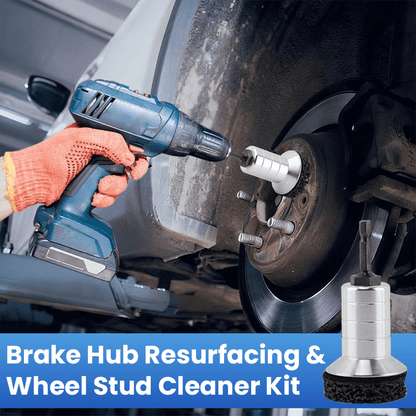 Pro-Grade Wheel Hub & Stud Resurfacing Kit | Rust Removal Attachment