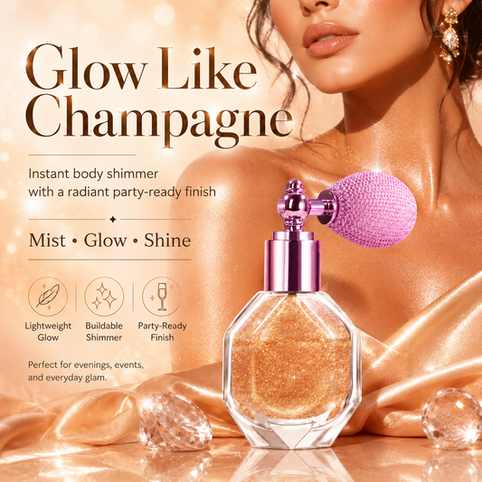 ✨💖 Magic Shimmer Highlighter Spray for Face, Body & Hair 🌟