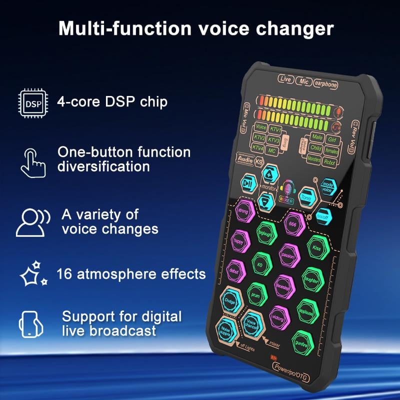 🎤Small Handheld Sound Card Set