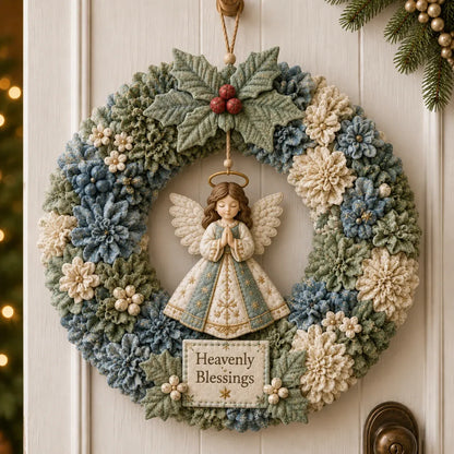 🎄✨ DIY 3D Fabric Poke Christmas Wreath Kit – With Tutorial & Guide Included ❤️