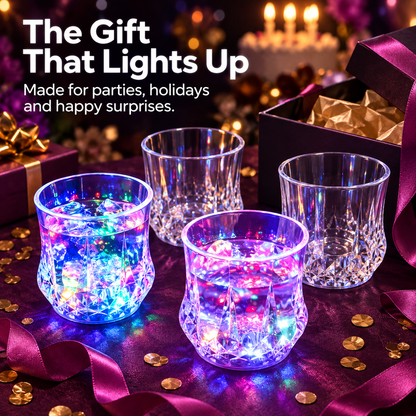 ✨✨Liquid Activated LED Light Up cups Crystal Drink Set