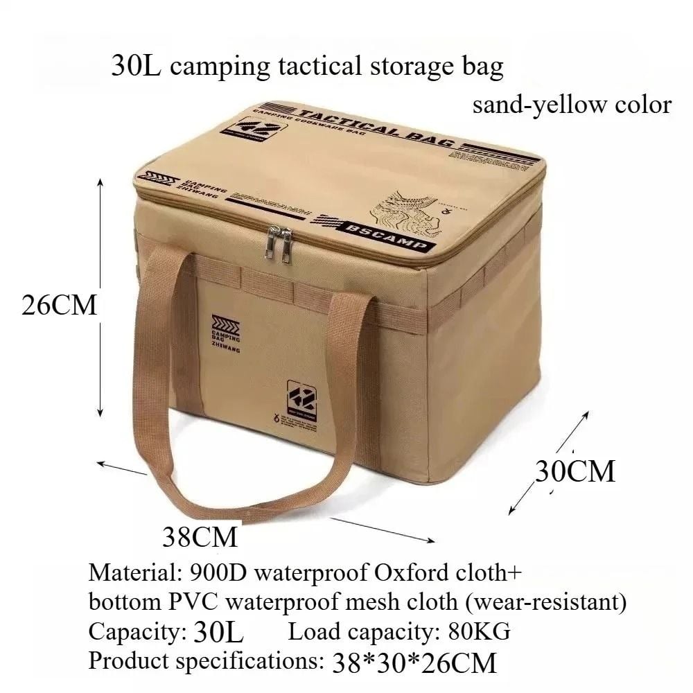 🔥Hot Sale 49% OFF🔥Large Capacity Outdoor Folding Storage Bag Waterproof Portable Camping & Picnic Organizer