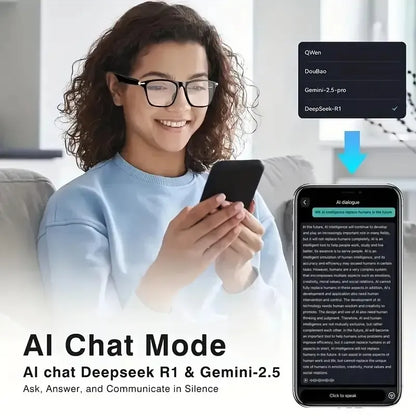 🔥 AI Interpretation Smart Glasses🕶️164-Language Translation, Photochromic Lenses,  Hands-Free Audio