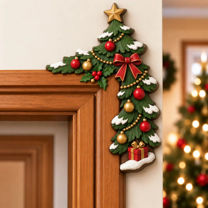 🎄👀 Christmas Peekaboo Door Frame Corner Decor | Size: 20 cm ✨