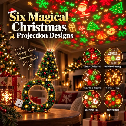 🎄✨ Christmas Ceiling Projection Light – 6 Magical Holiday Designs in One Lamp 🌟