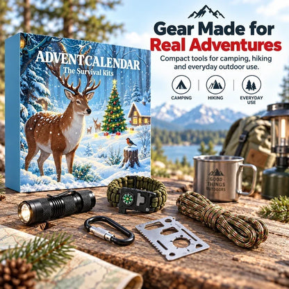 🎁🏕️ 24-Day Outdoor Gear Advent Calendar for Men 🧭✨