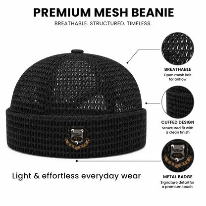 🧢🧢Men's 3-Pack Feather-Soft Blended Yarns Mesh Netting Beanies