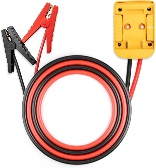 Car Starter Jumper Cables With Adapter For Dewalt 20v