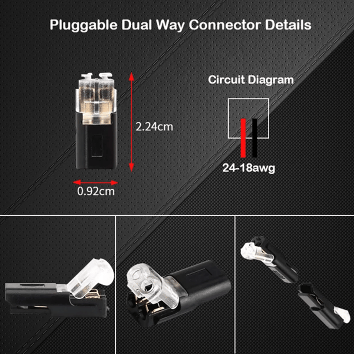 🔥🔥Double - Wire Plug-in Connector With Locking Buckle