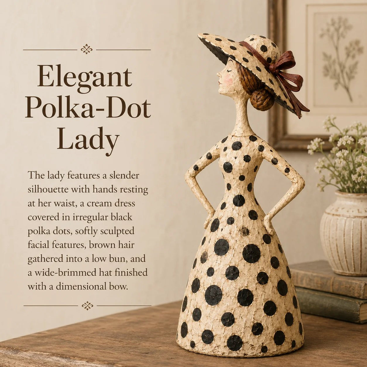 🐱✨ Vintage Cat & Lady Sculptures 🎨