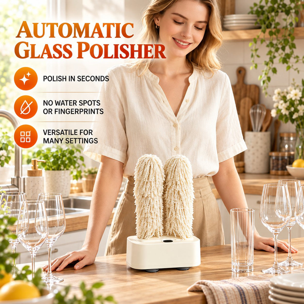 Wine Glass Polisher & Glassware Dryer