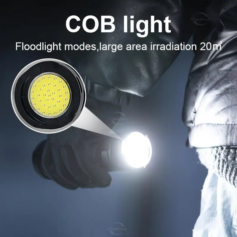 🔦🔋 Hoodink 2-in-1 Flashlight Power Bank – Rechargeable, Waterproof & Adjustable Brightness ⚡