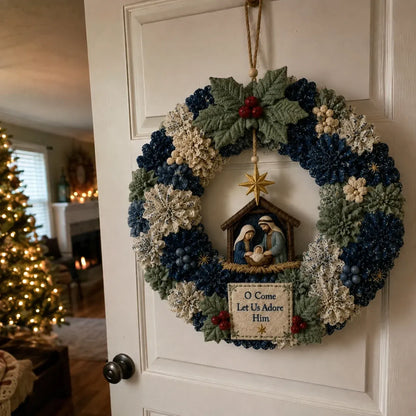 ✨ Make A Christmas Wreath You'll Be Proud To Display 🎄❤️ 3D Fabric Poke DIY Kit With Tutorial & Guide Included