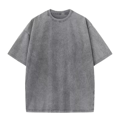 👕 Distressed Washed Cotton Tees – Breathable, Oversized & Unisex ✨