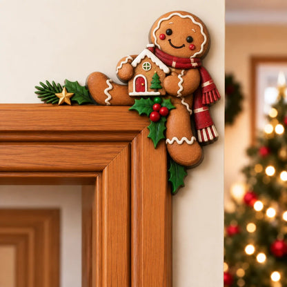 🎄👀 Christmas Peekaboo Door Frame Corner Decor | Size: 20 cm ✨