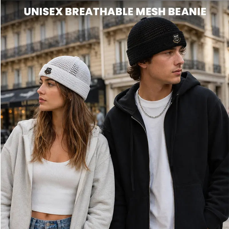 🧢🧢Men's 3-Pack Feather-Soft Blended Yarns Mesh Netting Beanies