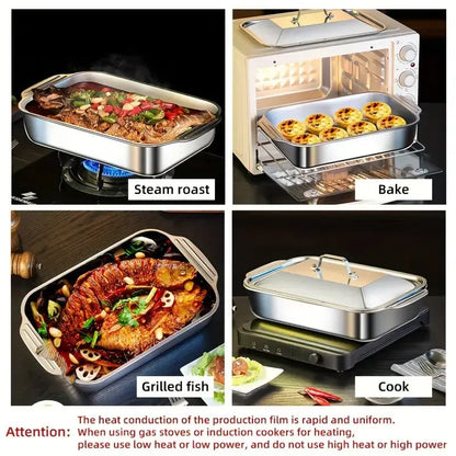 🍪✨ Stainless Steel Bakeware Sets 👩‍🍳