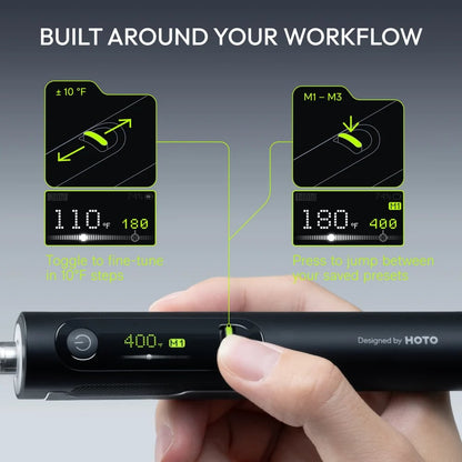 💯Cordless Soldering Iron Set – 3-Second Heat-Up to 400°F, 140W Plugged In / 60W Cordless, Smart PID Control, C245 Tips, USB-C & Power Bank Compatible