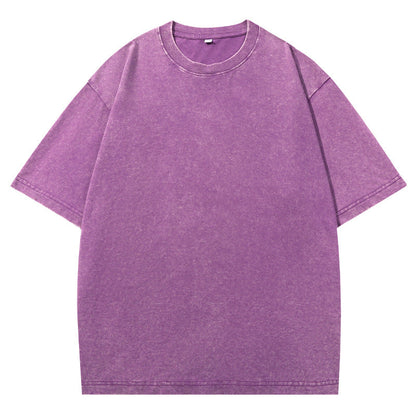 👕 Distressed Washed Cotton Tees – Breathable, Oversized & Unisex ✨