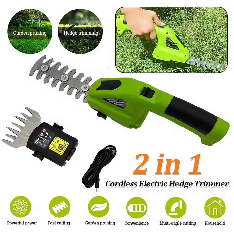 🔥2-in-1 cordless shears and hedge trimmer