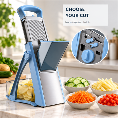 🥕🔪 sohochic Safe Mandoline Slicer Plus – Adjustable Vegetable Chopper & Fries Cutter ✨🔪