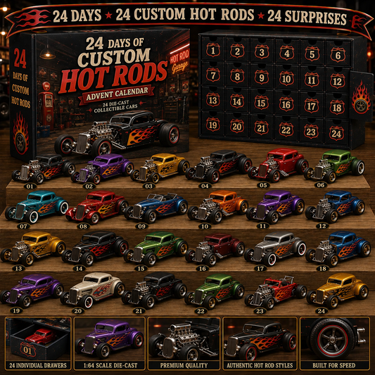 🚗🎁 24 Days of American Car Legends Advent Calendar – 24 Die-Cast Collectibles ✨🚗