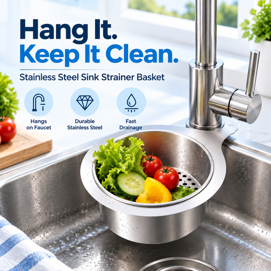 💧 Stainless Steel Swan Sink Strainer Basket – Decorative Kitchen Drain Filter | Food Waste & Debris Catcher for Sink & Drain