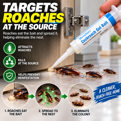 🪳🎯 2-Pack Cockroach Gel Bait with Precision Applicator 🏠
