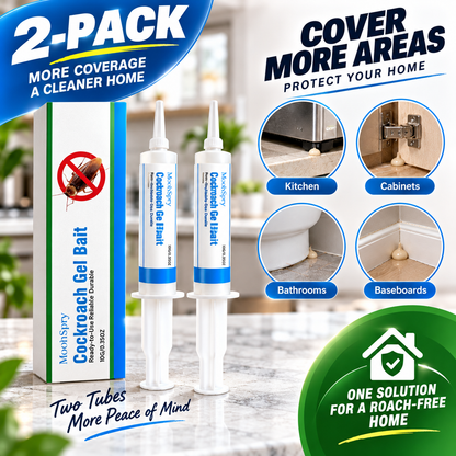 🪳🎯 2-Pack Cockroach Gel Bait with Precision Applicator 🏠