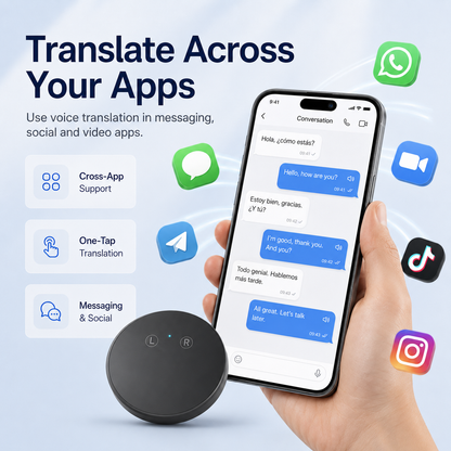 🔥🔥AI Language Translator Device – Real-Time Two-Way Voice Translator with Multi-Language Support