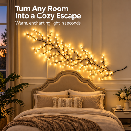1.9m LED Vine Branch Light – Remote Controlled, 96 LEDs
