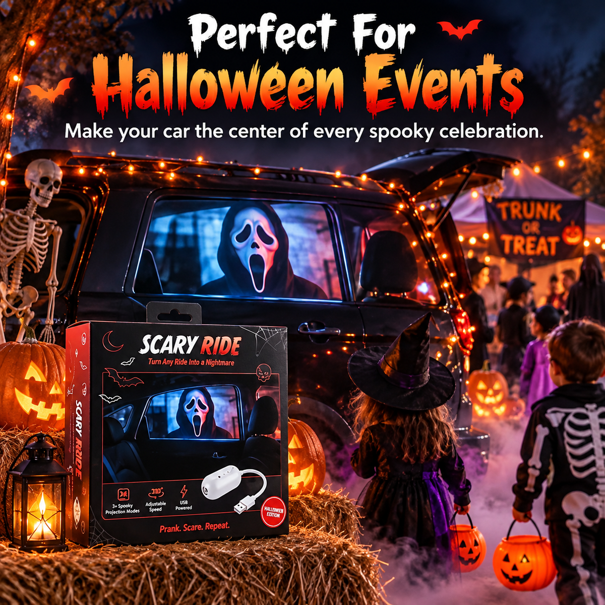 💯Plug-&-Play HD Star Projector: Halloween 6-Disc Set