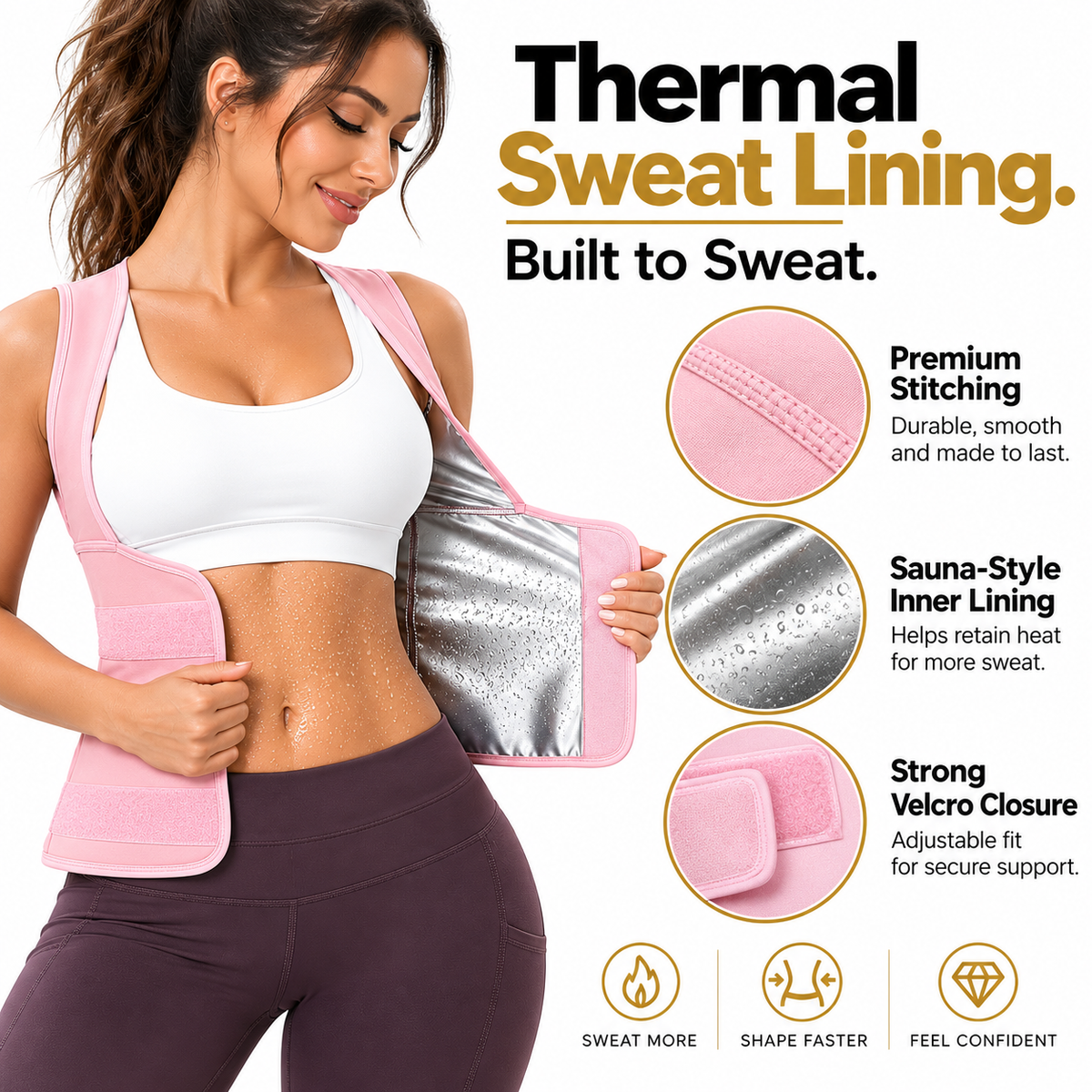 ✨ Women's Zip-Up Compression Shapewear Vest 👗💖