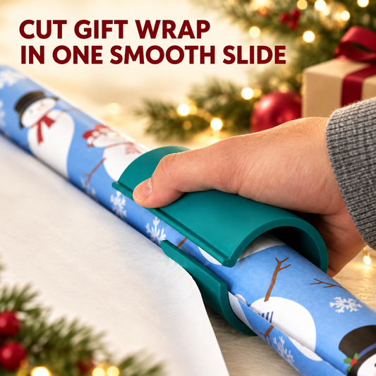 🎁✨ One-Slide Gift Wrap Cutter – Clean, Straight Cuts Without Scissors 📏
