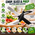 🔪✨2-in-1 Kitchen Scissors with Cutting Board ✂️🥬 | Stainless Steel 🔪✨