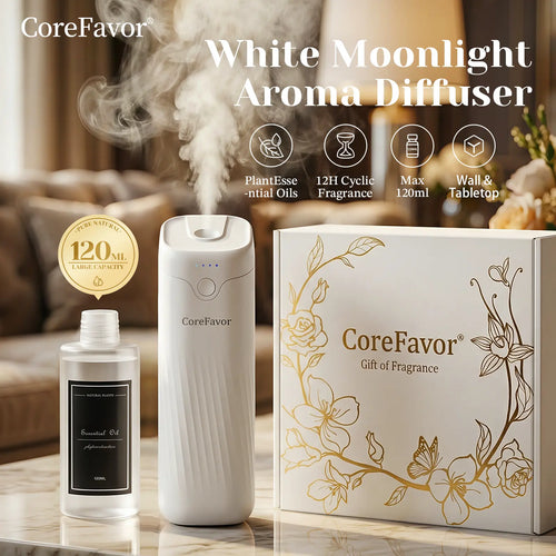 🌿✨ Waterless Essential Oil Diffuser – Wall-Mountable, USB Rechargeable & 4-Level Fragrance Control 💧
