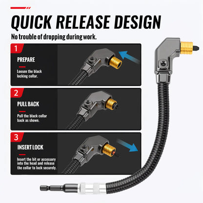 🔩🔧 90-Degree Right-Angle Drill Attachment – Corner Drilling Adapter for Tight Spaces ✨
