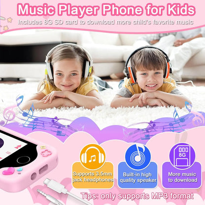 Smartphones for children, featuring an HD touchscreen, dual cameras, and built-in MP3 player and games.