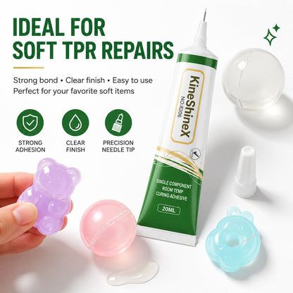 💧✨ 20ML Transparent TPR Soft Gel Adhesive – Fast-Drying, Water-Resistant Flexible Seal 🛠️💧