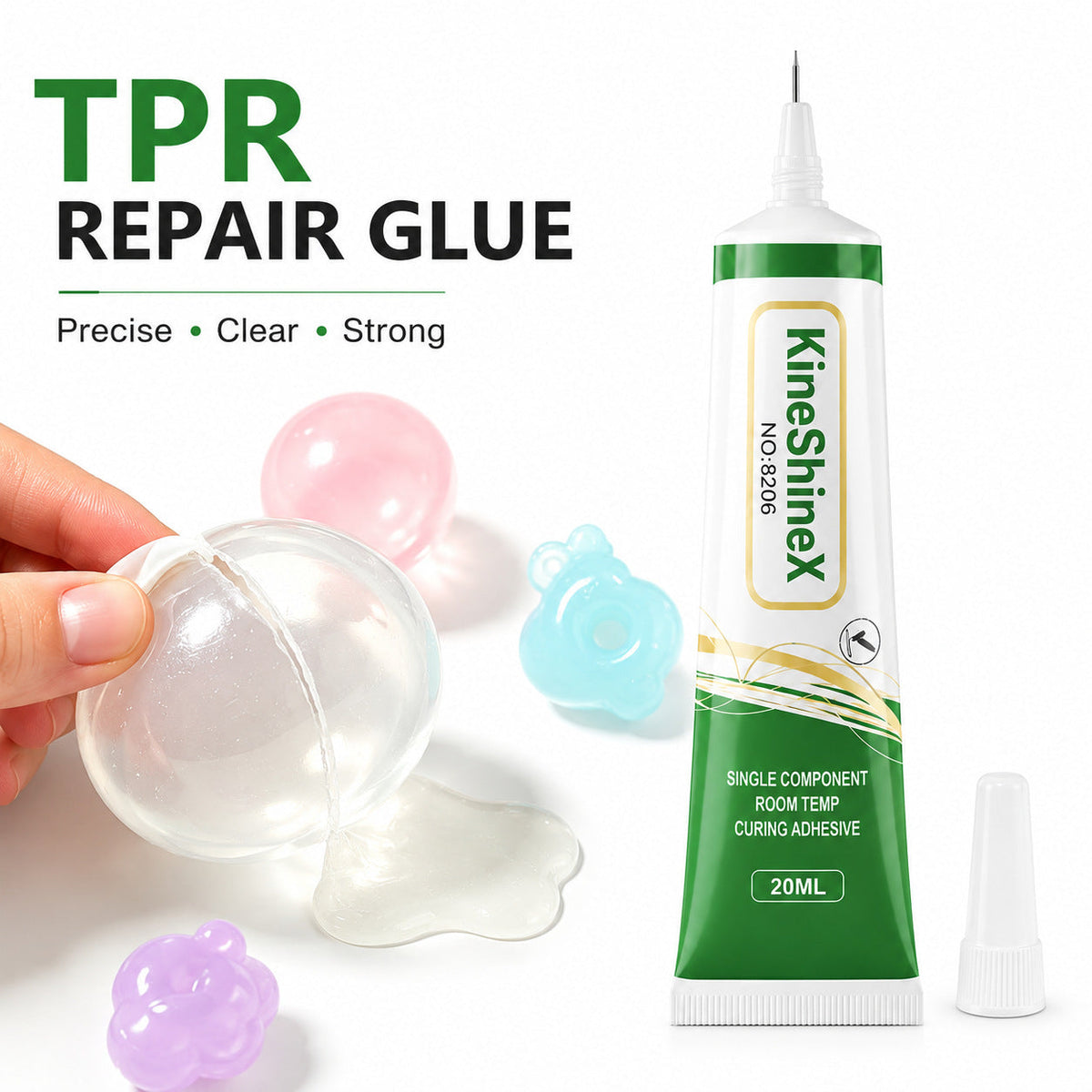 💧✨ 20ML Transparent TPR Soft Gel Adhesive – Fast-Drying, Water-Resistant Flexible Seal 🛠️