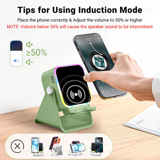 Wireless Induction Audio Speaker Stand